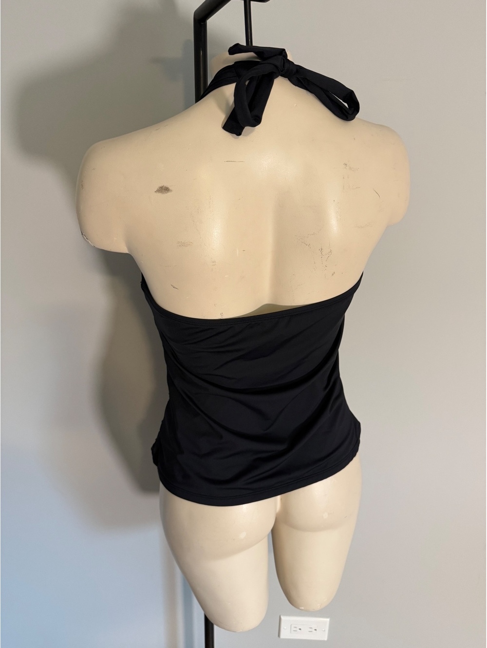 La Blanca Women's Black Halter Tankini Top Size 12 - Picture 2 of 4